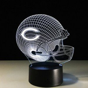 NFL Chicago Bears  Football Helmet 3D Light